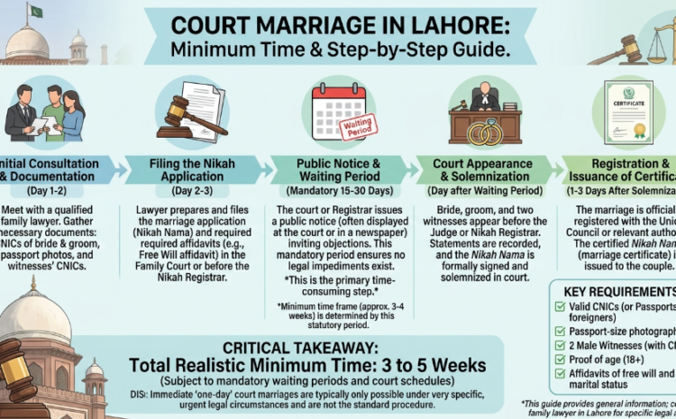  What is the Minimum Time for a Court Marriage in Lahore? This is a Full Guide